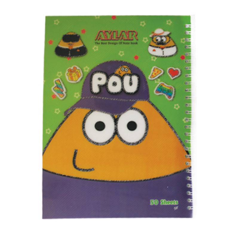 دفتر 50 برگ آیلار مدل فانتزی مجموعه 6 عددی