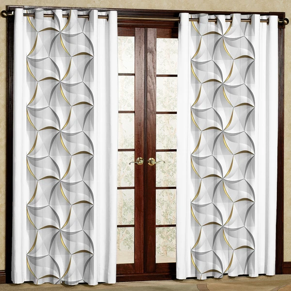 پرده مدل مخمل پانچی کد 7671 سایز 280x140 سانتی متر