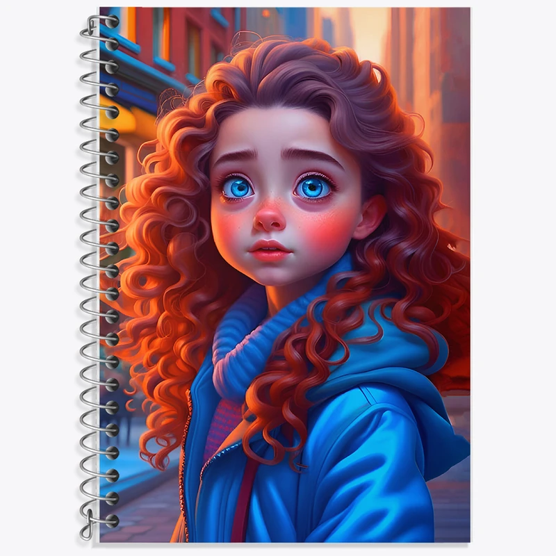 دفتر زبان 50 برگ خندالو مدل سه خط طرح دخترانه کد F6977