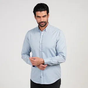 پیراهن آستین بلند یقه برگردان مردانه پاتن جامه مدل 04MR8691