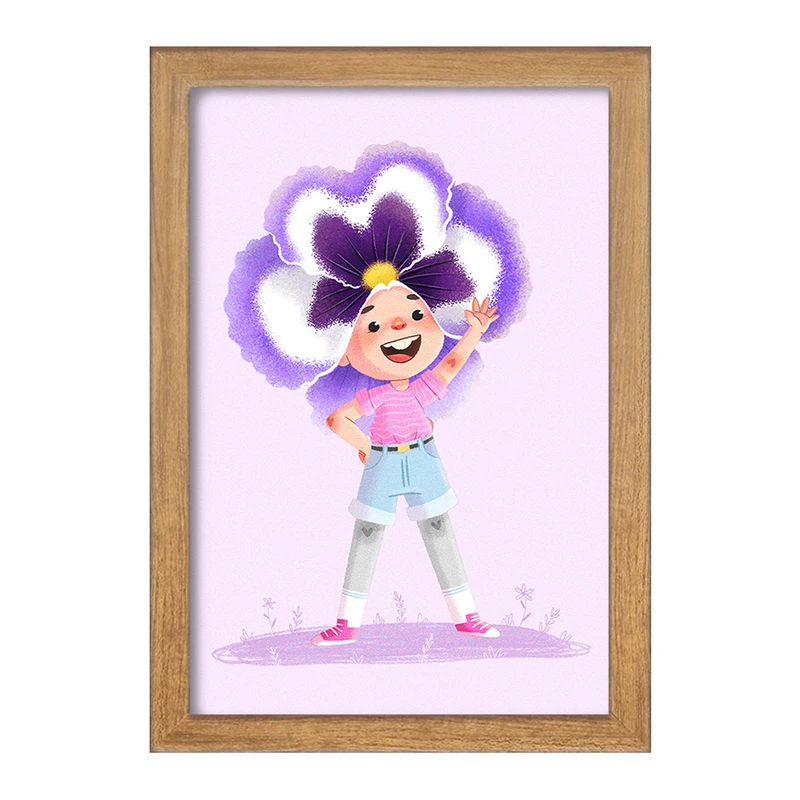 تابلو خندالو مدل دخترانه فانتزی کد 25724