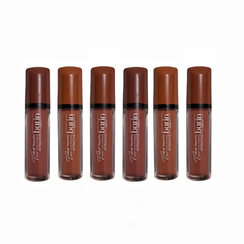 رژ لب مایع بارین بیوتی مدل BL216R بسته ۶ عددی