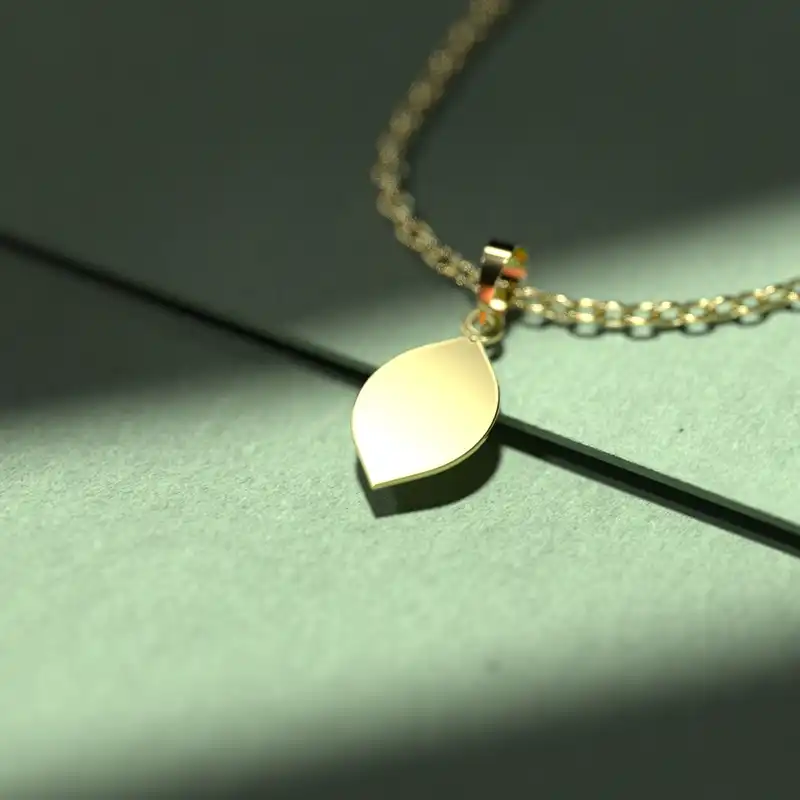 گردنبند طلا 18 عیار زنانه مدوپد مدل هندسی کد Z2-1-1236