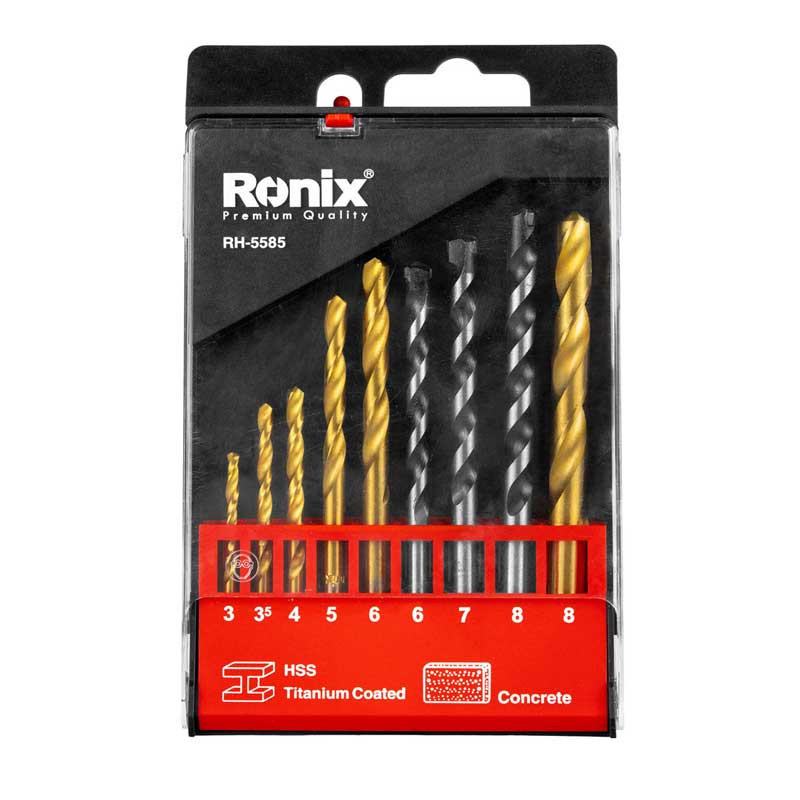 مجموعه 9 عددی مته رونیکس مدل RX-5585