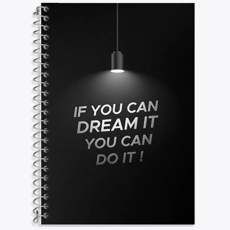 دفتر لغت 50 برگ خندالو طرح IF You Can Dream It You Can Do It کد F1202