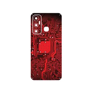 MAHOOT Red_Printed_Circuit_Board Cover Sticker for Infinix Hot 11