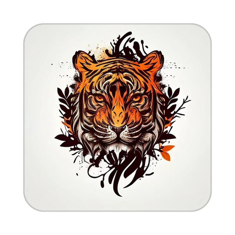 زیر لیوانی کاکتی طرح شیر مدل mp24351