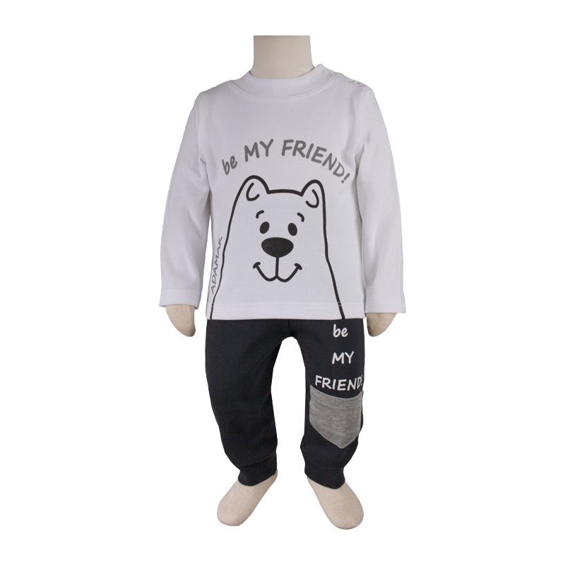 ست 3 تکه لباس نوزادی آدمک مدل فرندز کد 323600 - - 39