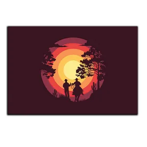 تابلو شاسی بکلیت طرح عاشقانه غروب آفتاب مدل SH-S5680