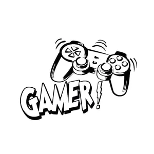 استیکر دیواری لندمون طرح گیم مدل GAMER کد LD001 M