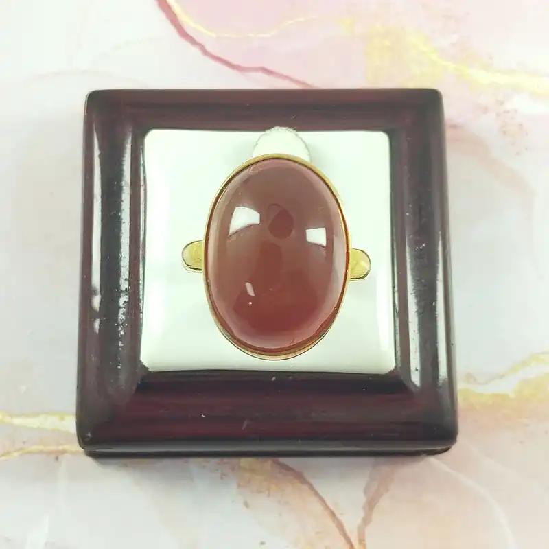 انگشتر نقره زنانه سلین کالا مدل عقیق سرخ کد 167