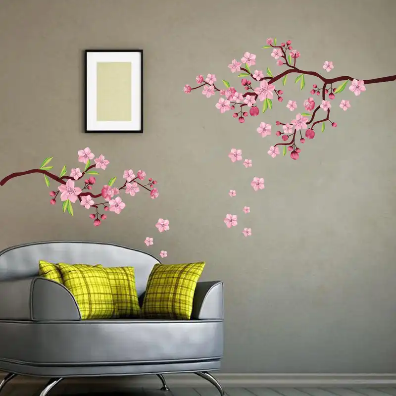 استیکر دیواری مدل شکوفه گیلاس کد 02