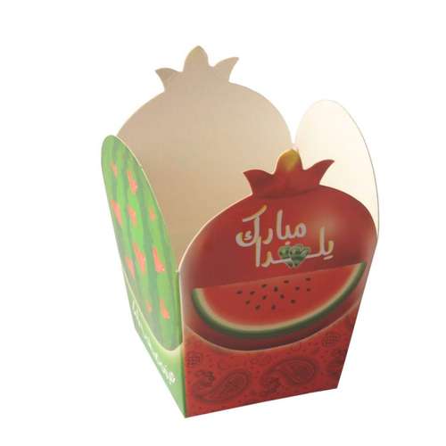 ظرف پاپ کورن مدل یلدا بسته 6 عددی