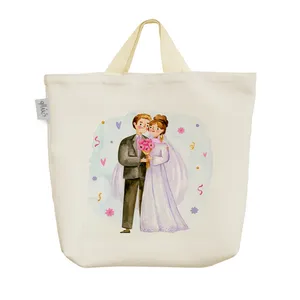 ساک خرید خندالو مدل عروس و داماد کد 3215