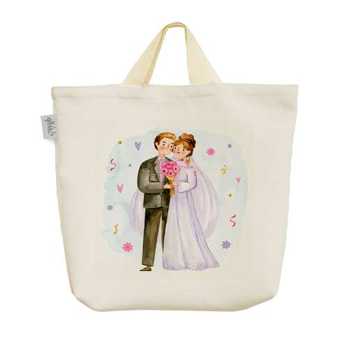 ساک خرید خندالو مدل عروس و داماد کد 3215