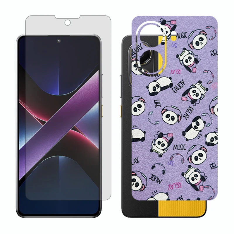 محافظ صفحه نمایش مات گلس مدل Together مناسب برای گوشی موبایل شیائومی Poco X7 Pro به همراه برچسب پوششی پشت گوشی