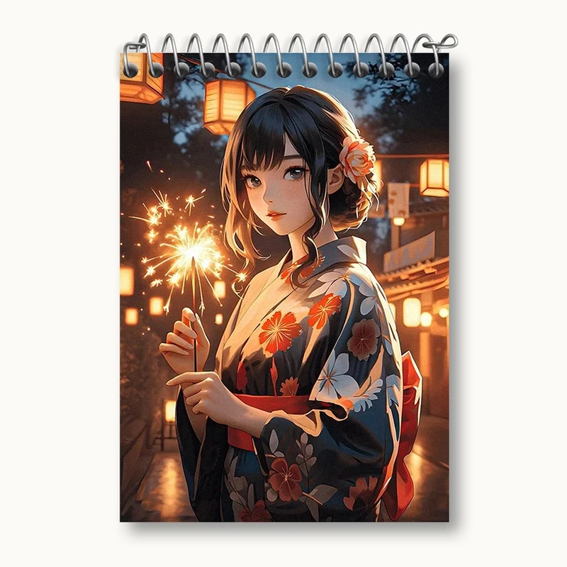 دفتر یادداشت 50 برگ خندالو مدل دخترانه کد N1591