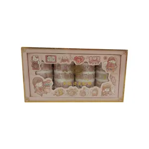 چسب نواری مدل واشی طرح دختر و خرگوش کد 06 مجموعه 20 عددی