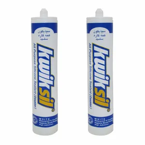 چسب سیلیکون کاسپین مدل Kwiksil حجم 300 میلی لیتر بسته 2 عددی