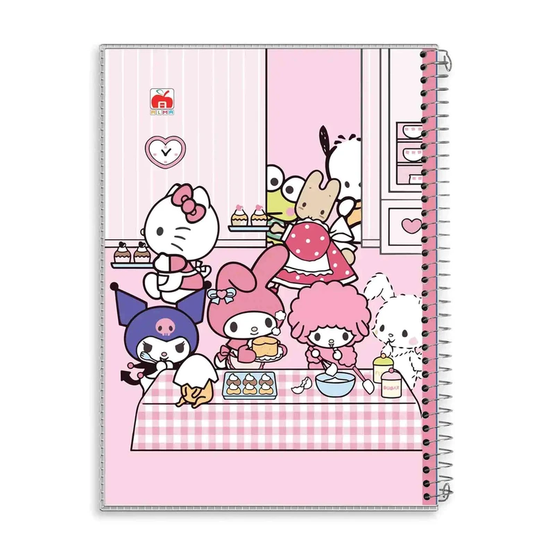 دفتر مشق 80 برگ آلما طرح CAKE مدل طلقی کد 7827