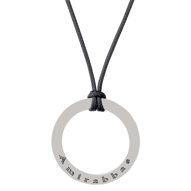 گردنبند نقره مردانه لیردا مدل اسم امیرعباس 72503