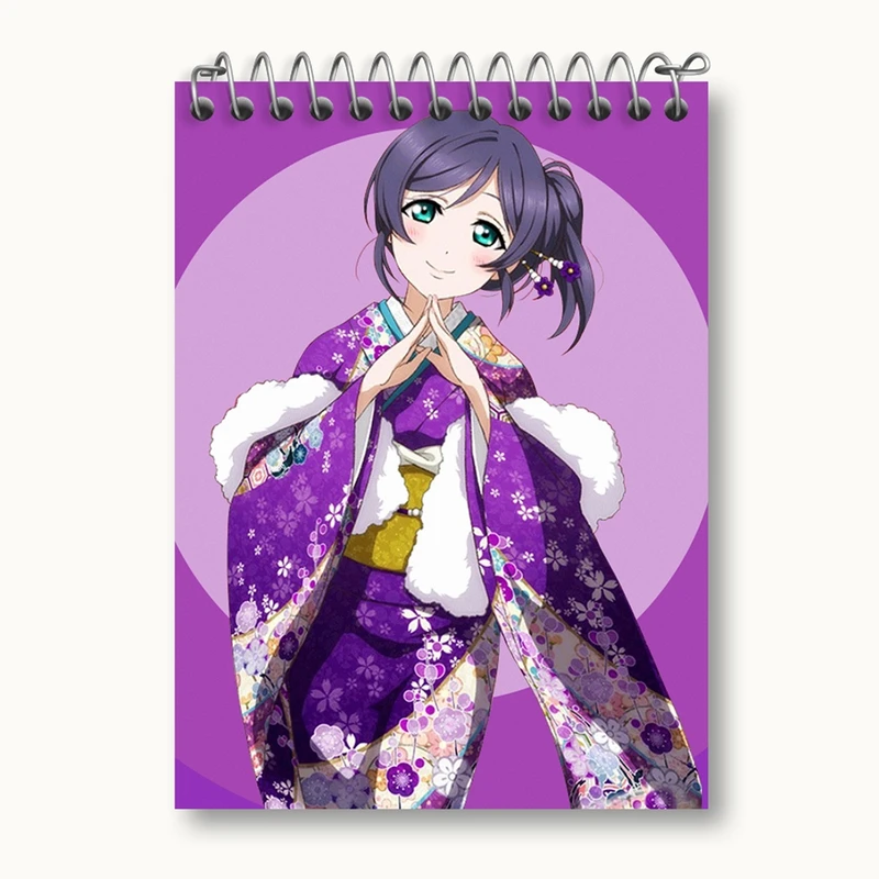 دفتر یادداشت 50 برگ خندالو مدل اومی سونادا انیمه لاو لایو Love Live کد 18295