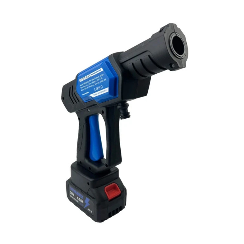کارواش شارژی 25 بار 20 وات  با موتور ذغالی ویوارکس مدل VR2425V2-PW با حداکثر دبی اب 4 لیتر بر دقیقه