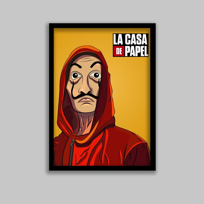 تابلو مدل سریال خانه کاغذی Money Heist کد LA-G10639-2