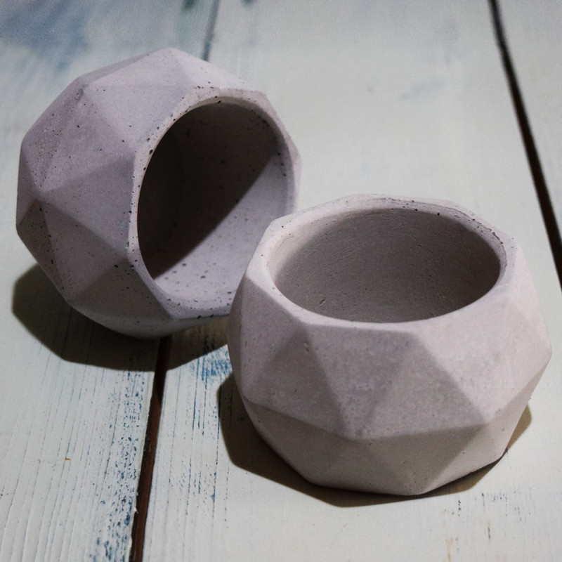 گلدان مدل چند وجهی بسته 2 عددی