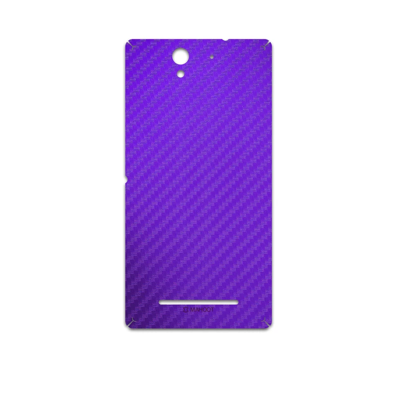 برچسب پوششی ماهوت مدل Purple-Fiber مناسب برای گوشی موبایل سونی Xperia C3 Dual