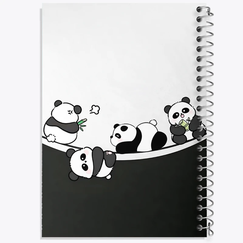 دفتر مشق 50 برگ خندالو طرح پاندا کیوت کد N4113