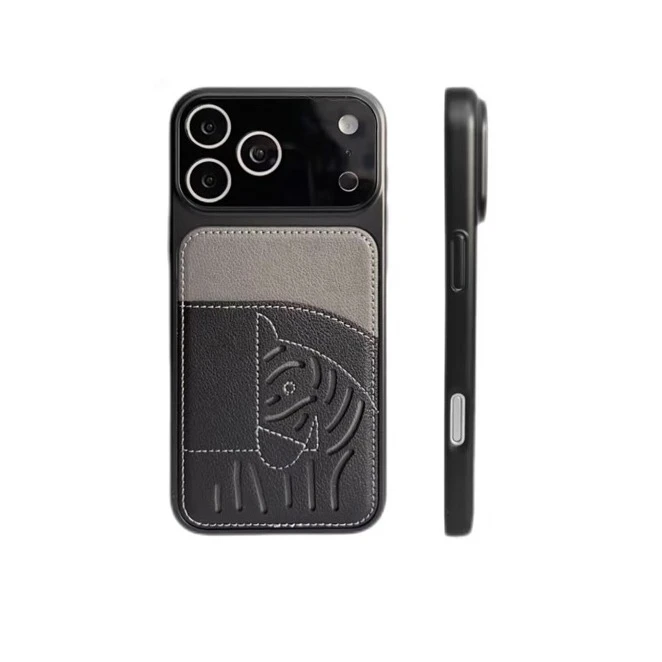 کاور مدل چرم مناسب برای گوشی موبایل اپل iphone 16 pro