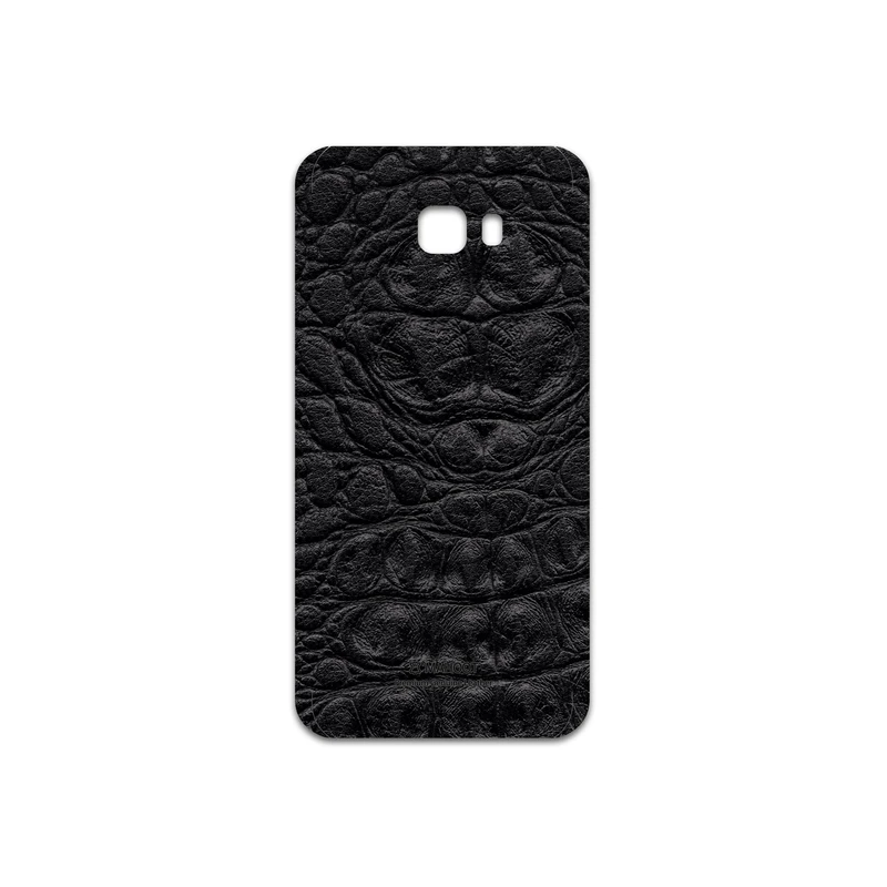 برچسب پوششی ماهوت مدل Black-Crocodile-Leather مناسب برای گوشی موبایل سامسونگ Galaxy C7 Pro