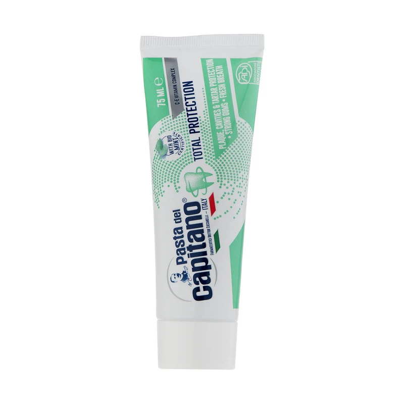 خمیر دندان پاستا دل کاپیتانو مدل Total Protection حجم 75 میلی لیتر مجموعه 10 عددی