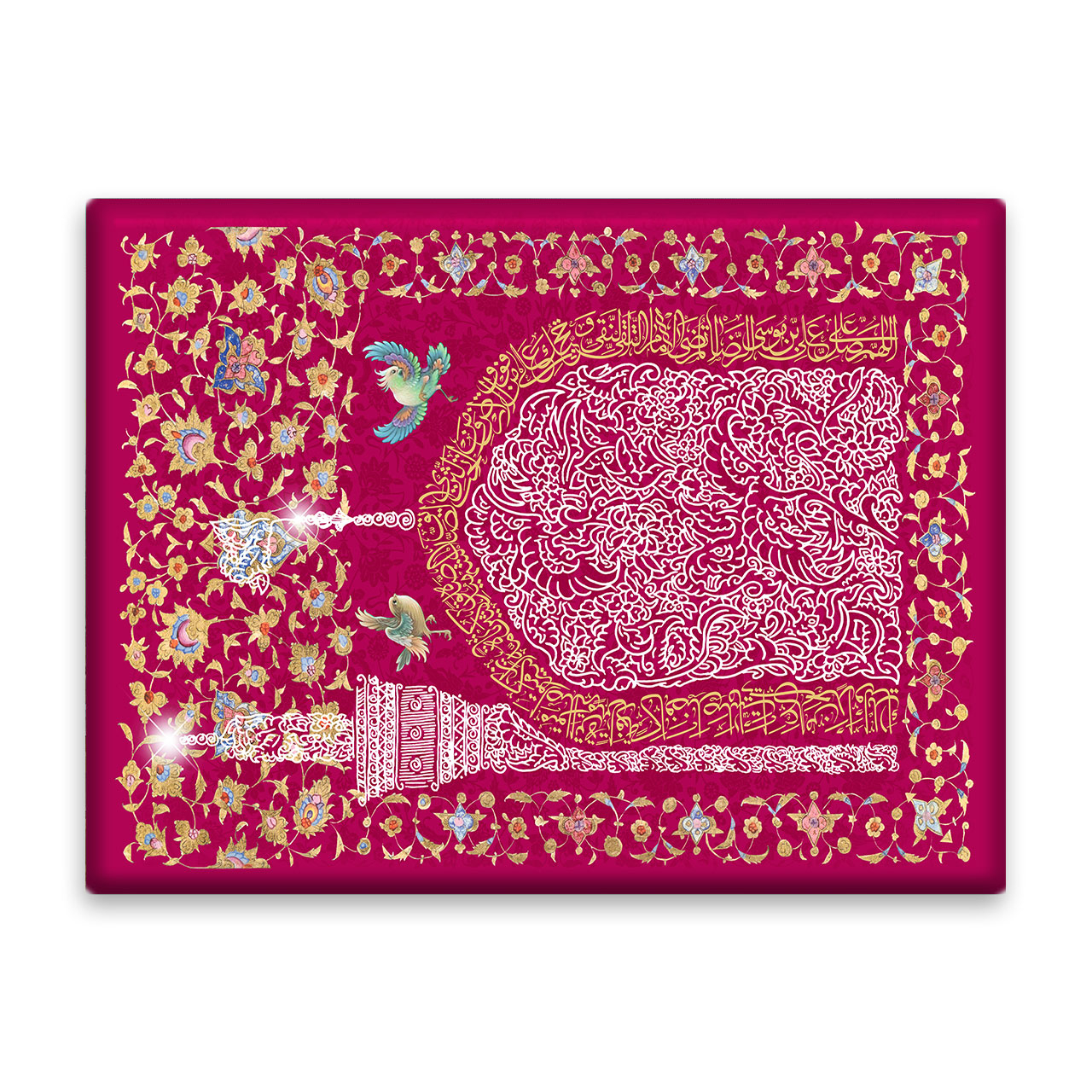 کاشی اطلس آبی طرح گنبد و گلدسته مدل T5020