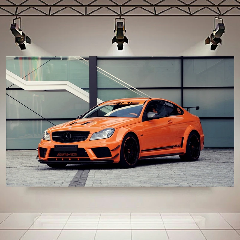 تابلو بوم طرح ماشین مدل مرسدس بنز AMG C63s کد AR9980