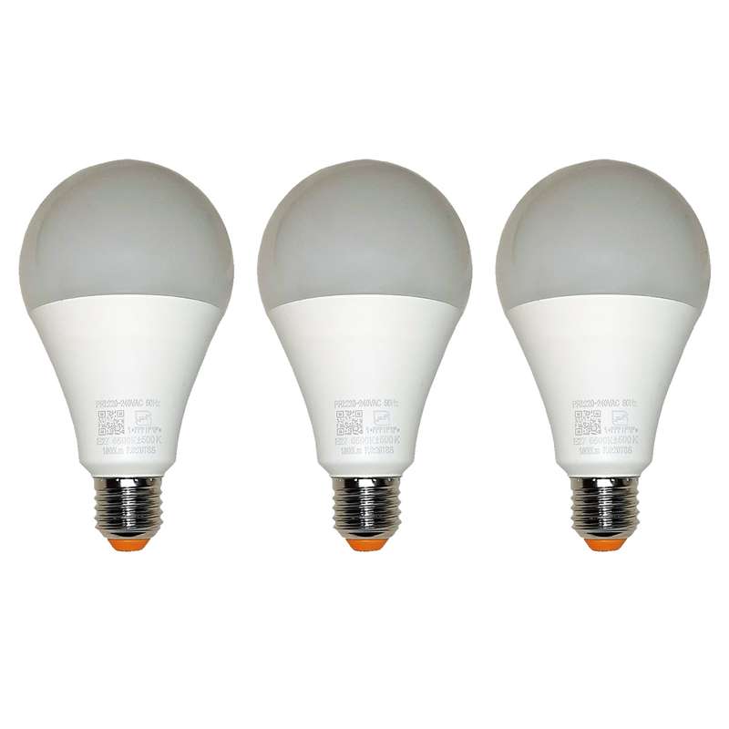 لامپ 20 وات آفتابی نمانور مدل LED پایه E27 بسته 3 عددی