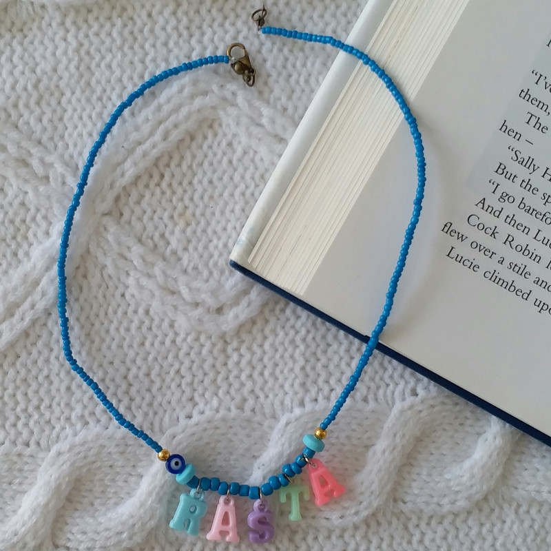 گردنبند دخترانه مدل تابستانی اسم رستا G224