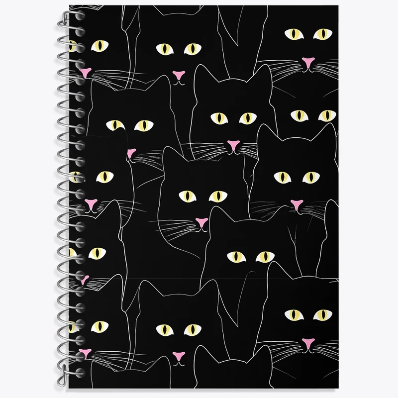 دفتر لغت 50 برگ خندالو طرح گربه (Cat) کد N477