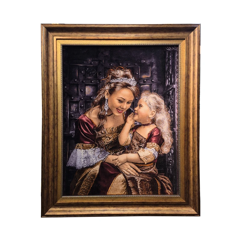 تابلو فرش دستباف طرح مهر مادری کد 7728