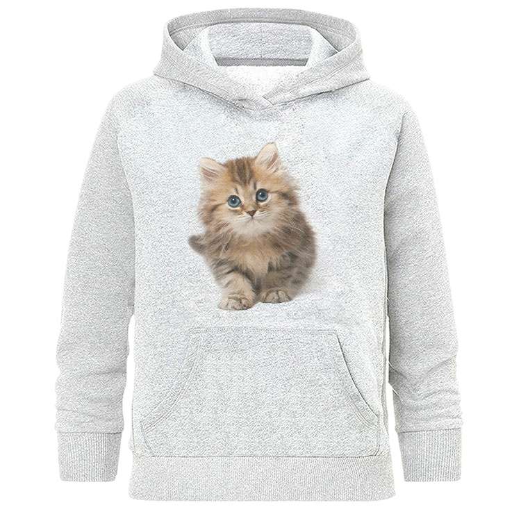 هودی زنانه طرح گربه مدل Z738