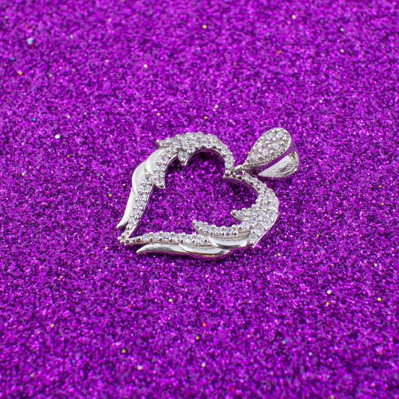 گردنبند نقره زنانه مدل قلب AMT-M123 گردنبند نقره زنانه مدل قلب AMT-M123