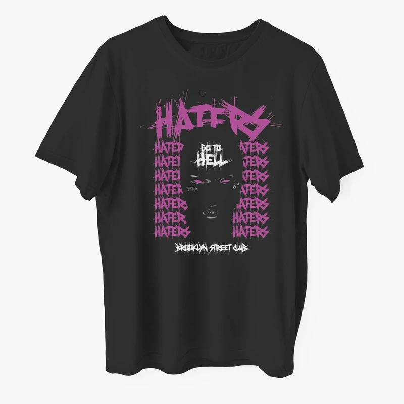 تی شرت آستین کوتاه زنانه مدل گنگ فیس ماسک z077