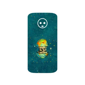 MAHOOT Collage of Earth Face Cover Sticker for Motorola Moto G6