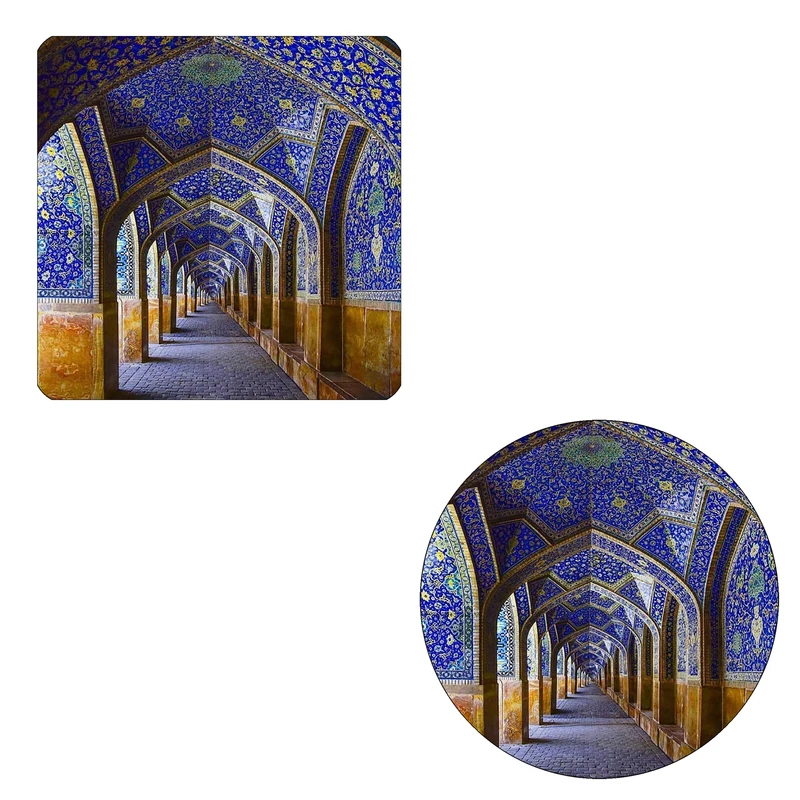 مگنت طرح رواق های شبستان کد M1 به همراه زیر لیوانی