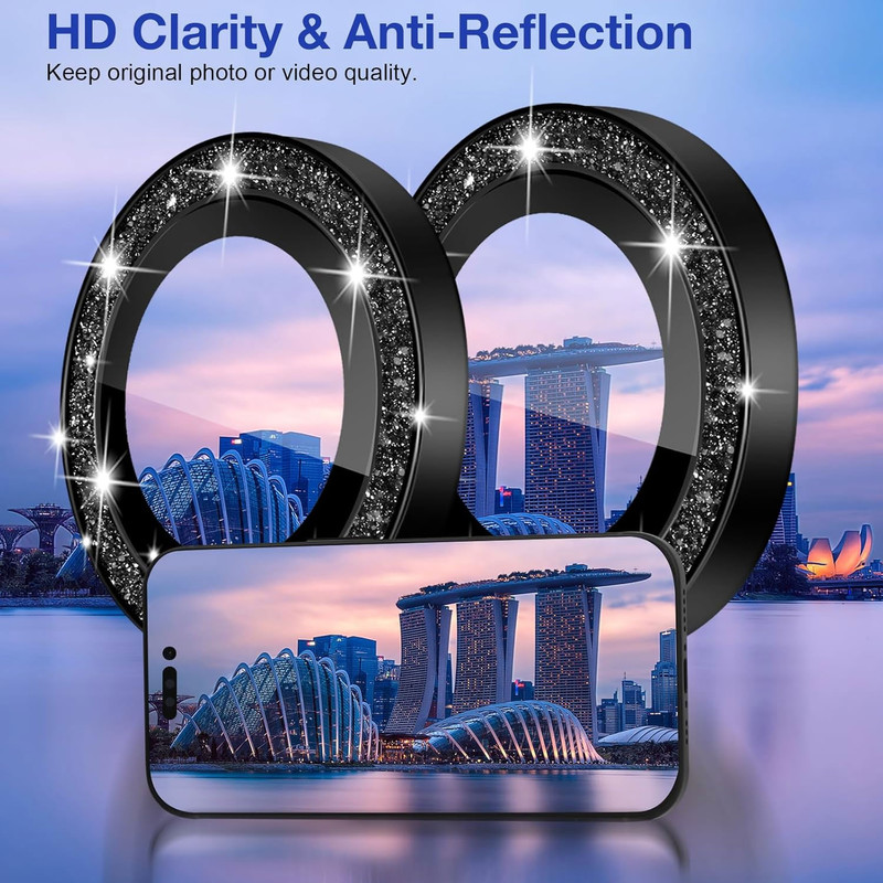 محافظ لنز دوربین انتک مدل Glitter Lens مناسب برای گوشی موبایل اپل iPhone 16 / 16 Plus