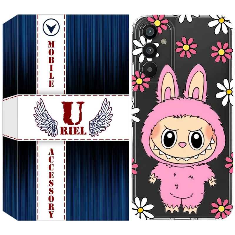 کاور یوریل مدل Clear کد 106 طرح لبوبو Labubu مناسب برای گوشی موبایل سامسونگ Galaxy A34