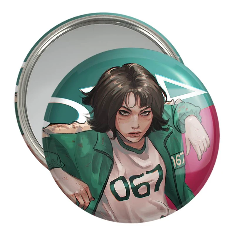 آینه جیبی خندالو مدل کانگ سه بیوک بازی مرکب Squid Game  کد 10807