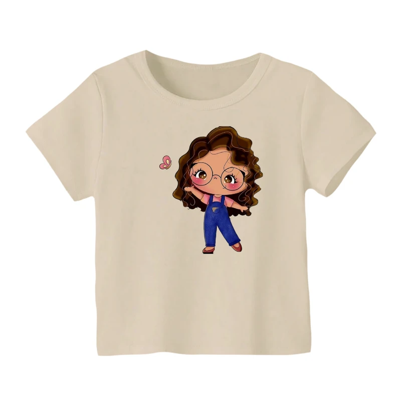 تی شرت آستین کوتاه بچگانه مدل دخترک کد ۷