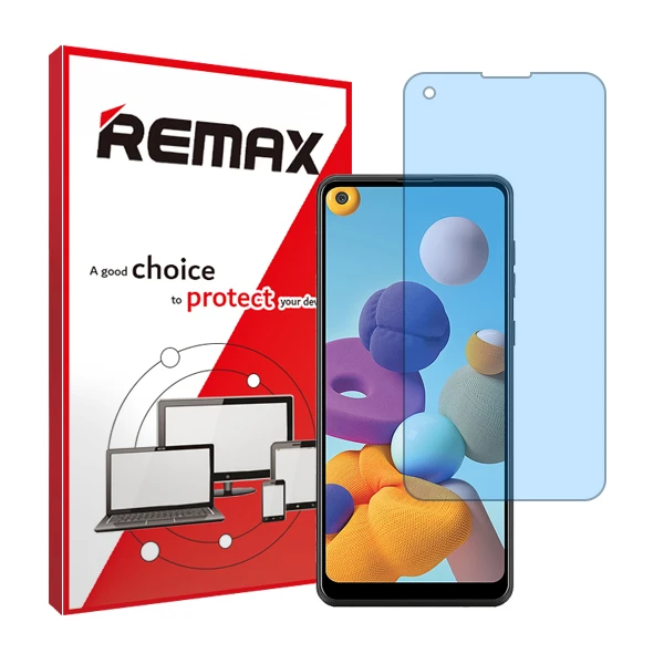 محافظ صفحه نمایش آنتی بلو ریمکس مدل HyBLU مناسب برای گوشی موبایل سامسونگ Galaxy A21